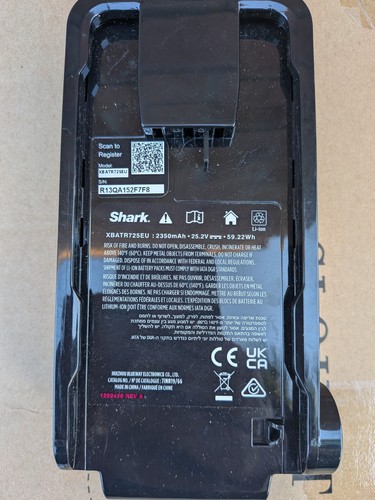 Shark xbatr725eu lithium ion - xbatr725eu, lithium-ion