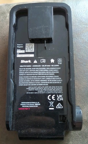 Shark xbatr725eu battery used - xbatr725eu,